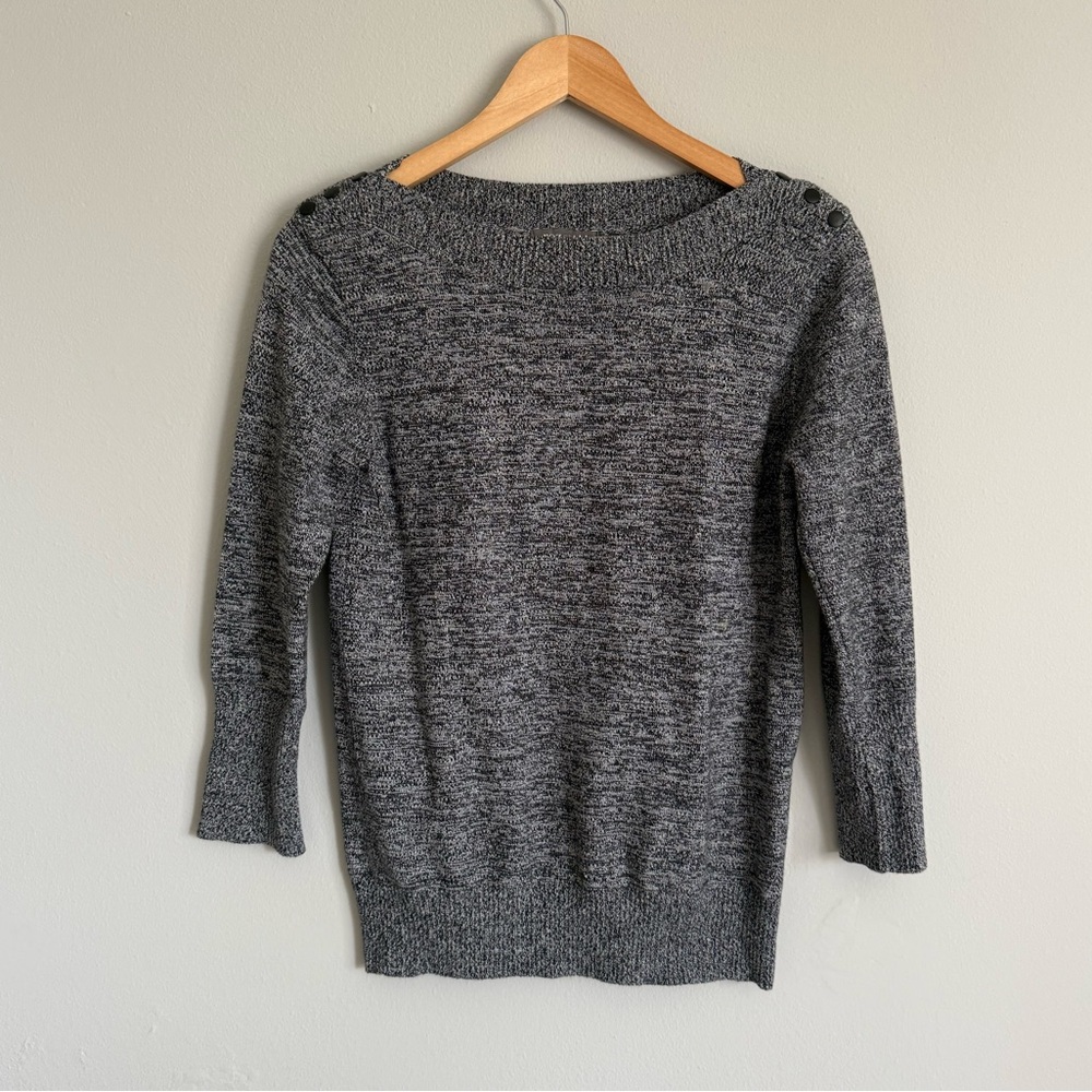 Roz & Ali Heather Gray Women's Sweater